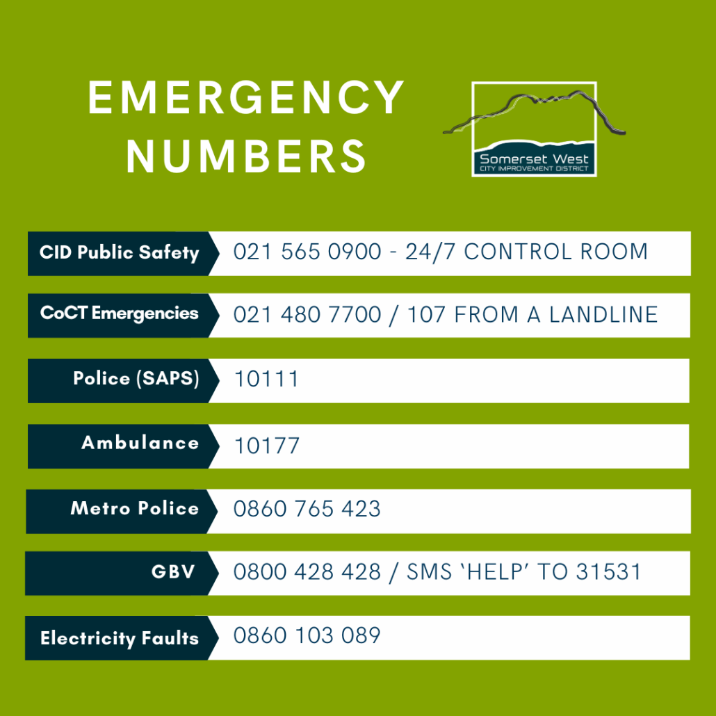 SWCID Emergency Numbers
