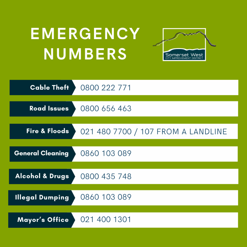 SWCID Emergency Numbers